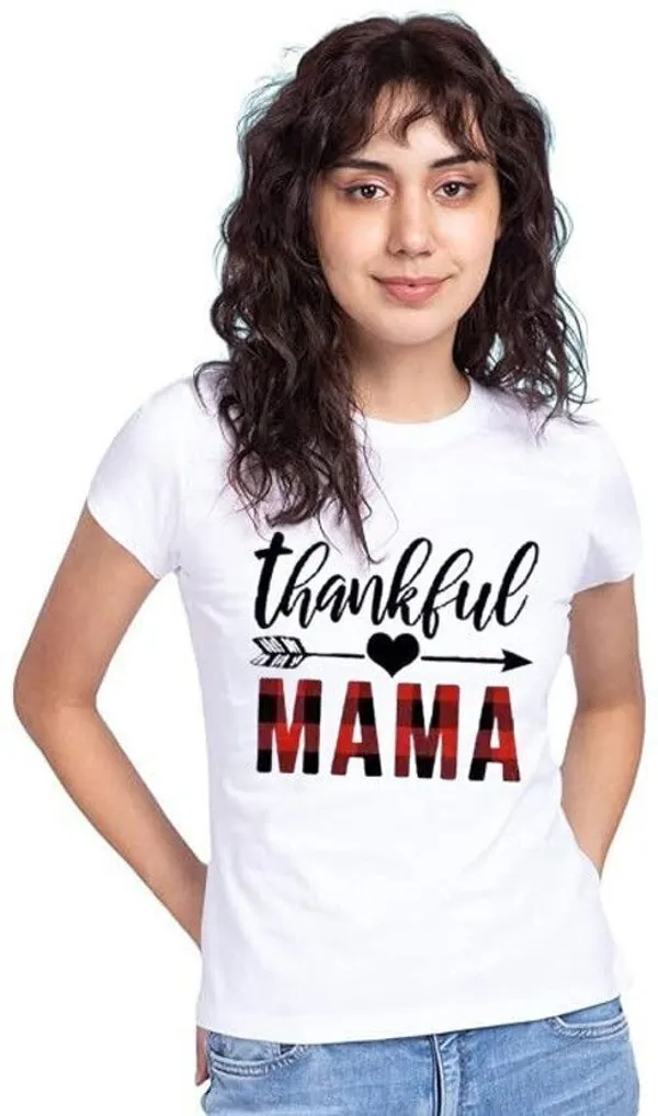 White_Pure_Cotton_Graphic_Print_Round_Neck_T-Shirt_For_Women