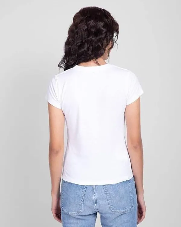 White_Pure_Cotton_Graphic_Print_Round_Neck_T-Shirt_For_Women