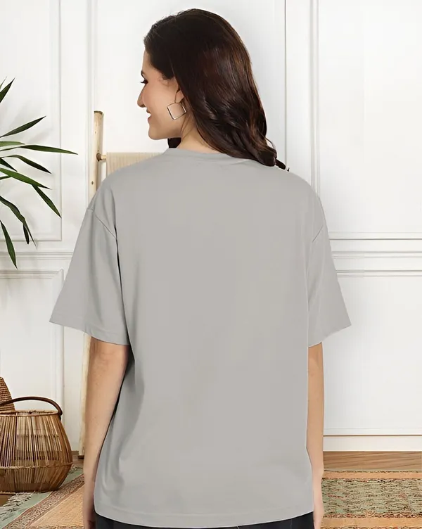 Grey_Pure_Cotton_Printed_Round_Neck_T-Shirt_For_Women
