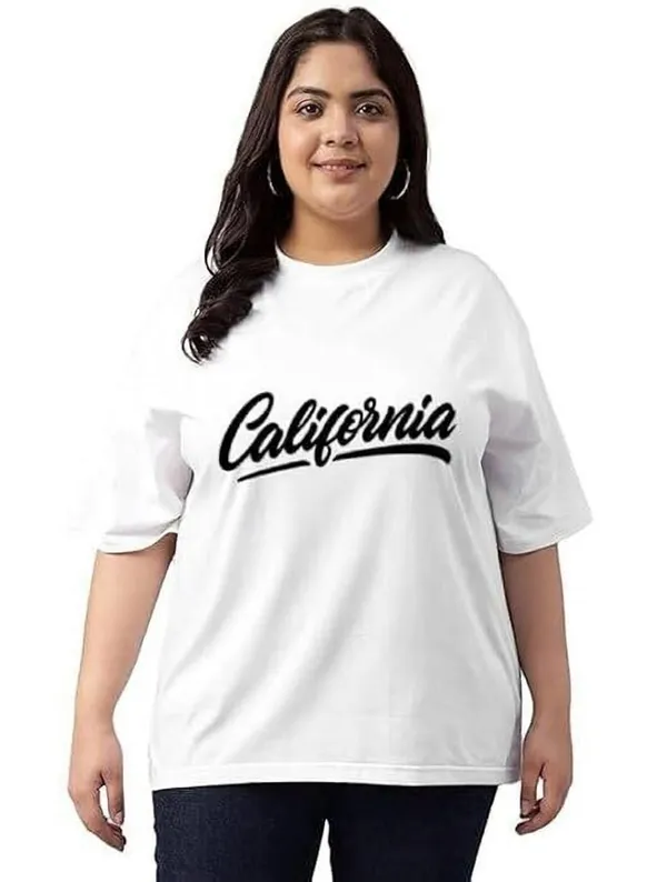 White_Cotton_Printed_Plus_Size_T-Shirt_For_Women