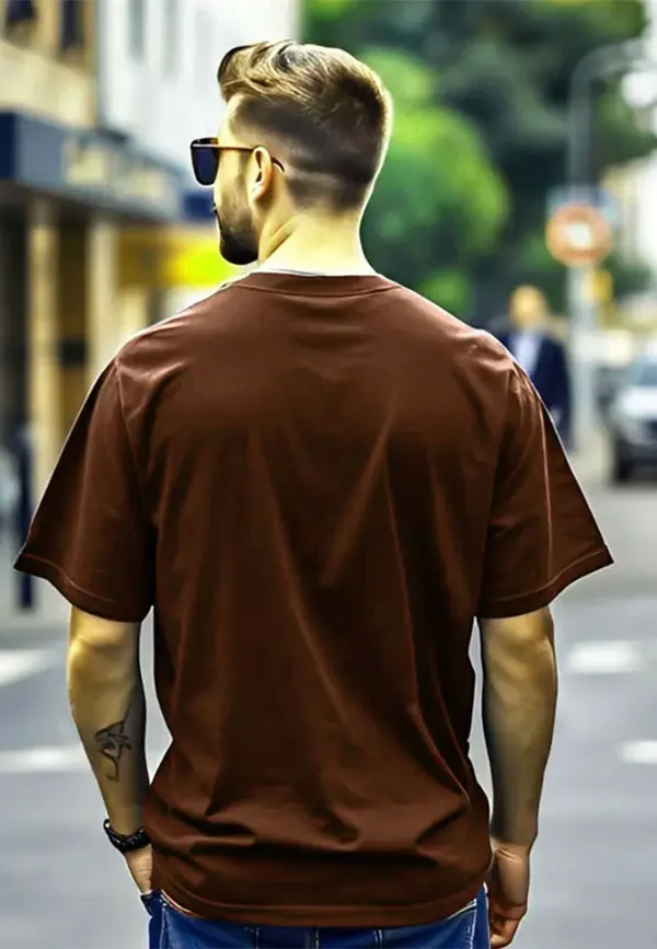 Maroon_Pure_Cotton_Printed_Round_Neck_T-Shirt_For_Men