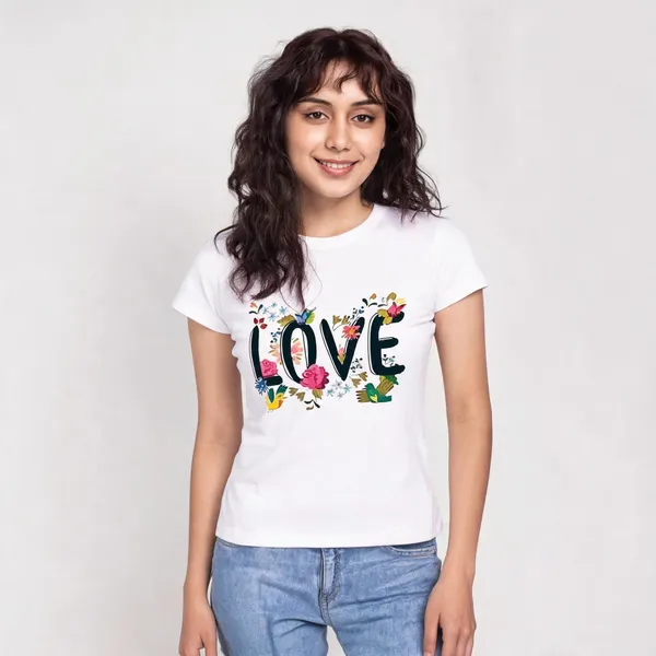 White_Pure_Cotton_Round_Neck_Graphic_Print_T-Shirt_For_Women