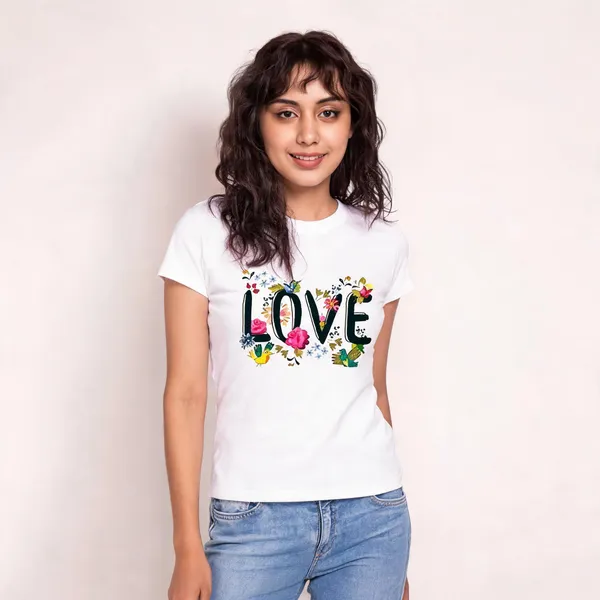 White_Pure_Cotton_Graphic_Print_Round_Neck_T-Shirt_For_Women