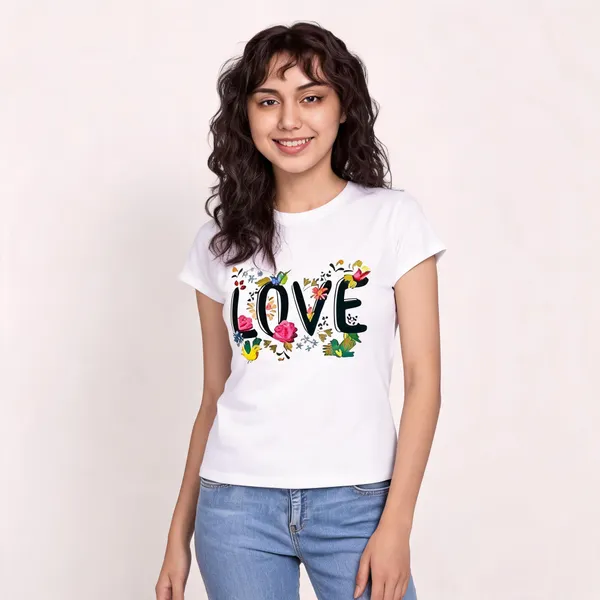 White_Pure_Cotton_Graphic_Print_Round_Neck_T-Shirt_For_Women