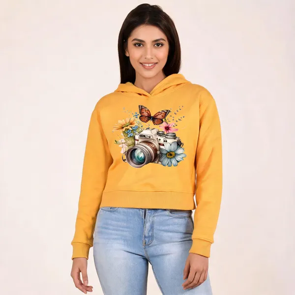 Yellow_Pure_Cotton_Printed_Crop_Sweatshirt_For_Women