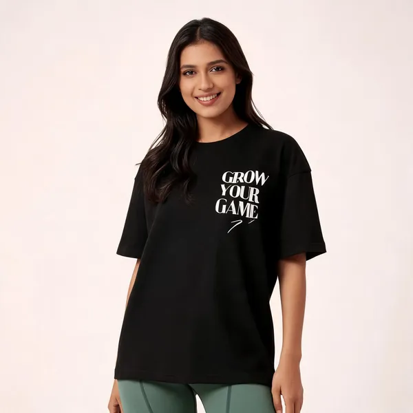 Black_Pure_Cotton_Oversized_Printed_T-Shirt_For_Women