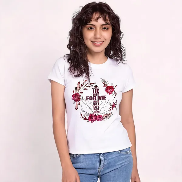 White_Pure_Cotton_Graphic_Print_Round_Neck_T-Shirt_For_Women