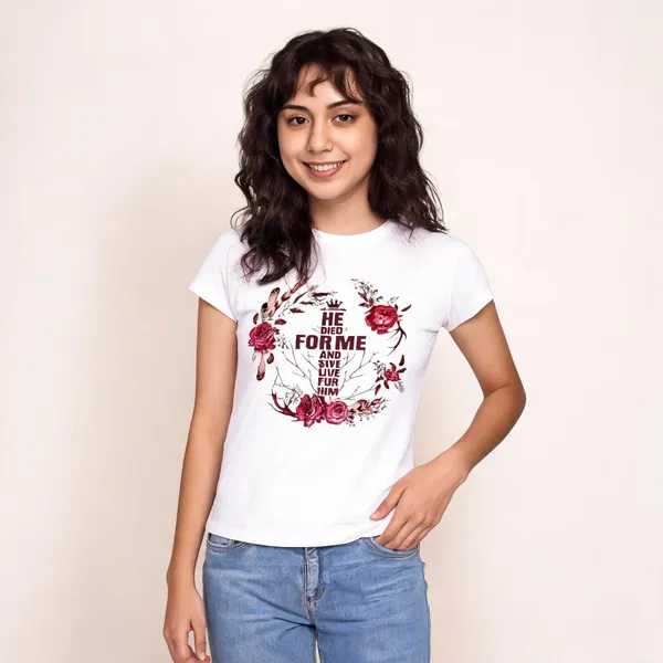 White_Pure_Cotton_Graphic_Print_Round_Neck_T-Shirt_For_Women