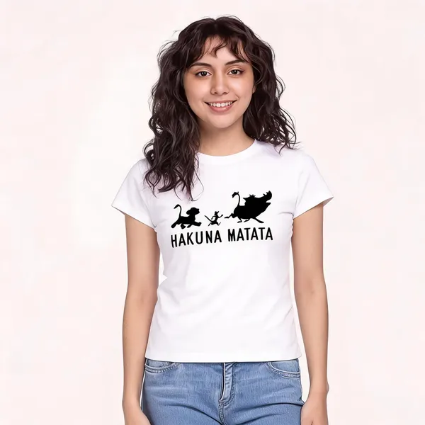 White_Pure_Cotton_Round_Neck_T-Shirt_For_Women