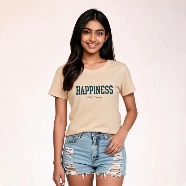 Beige_Pure_Cotton_Round_Neck_Printed_T-Shirt_For_Women