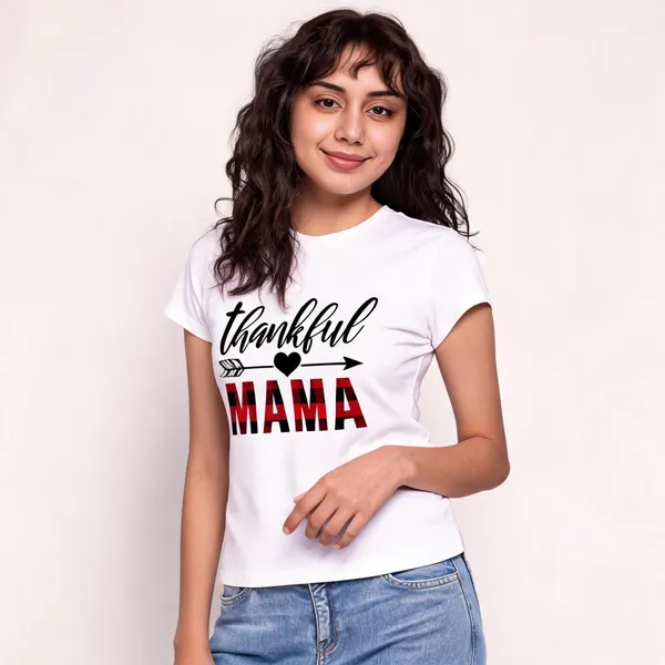 White_Pure_Cotton_Graphic_Print_Round_Neck_T-Shirt_For_Women
