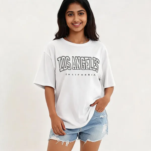 White_Pure_Cotton_Graphic_Print_Oversized_Round_Neck_T-Shirt_For_Women