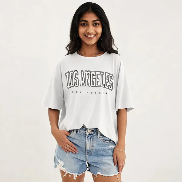 White_Pure_Cotton_Graphic_Print_Oversized_Round_Neck_T-Shirt_For_Women