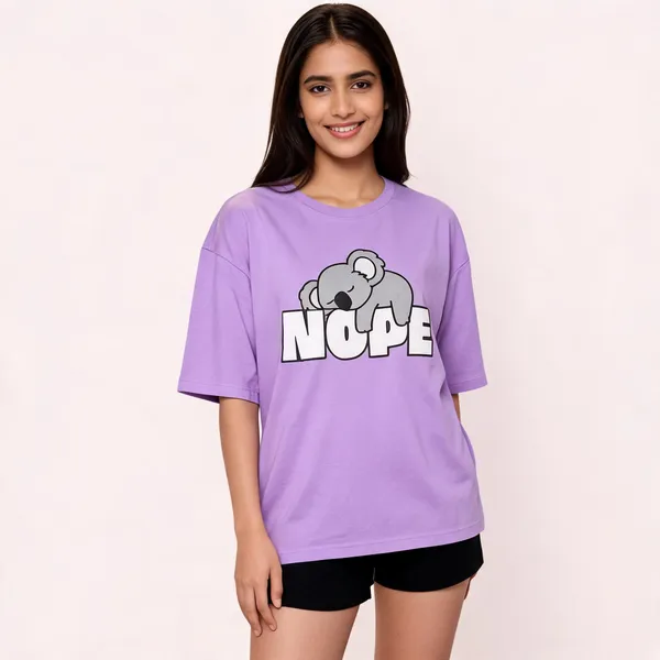Purple_Pure_Cotton_Oversized_Printed_T-Shirt_For_Women