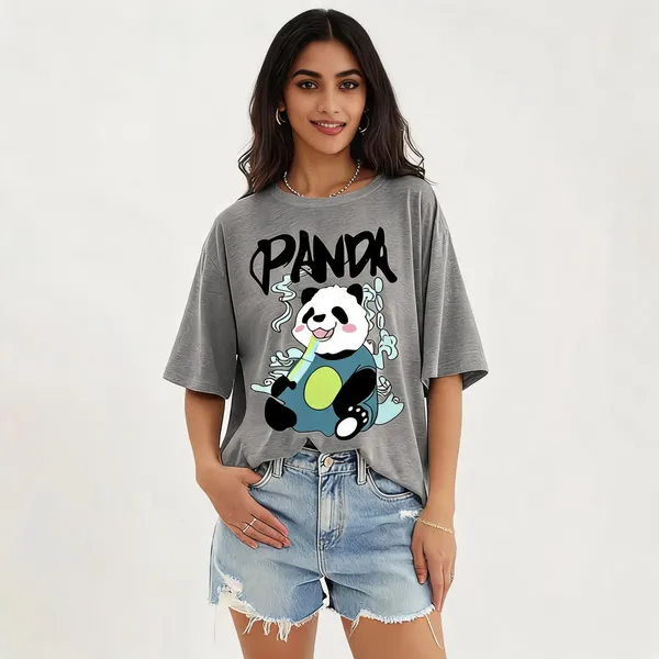 Grey_Pure_Cotton_Oversized_Graphic_Print_T-Shirt_For_Women