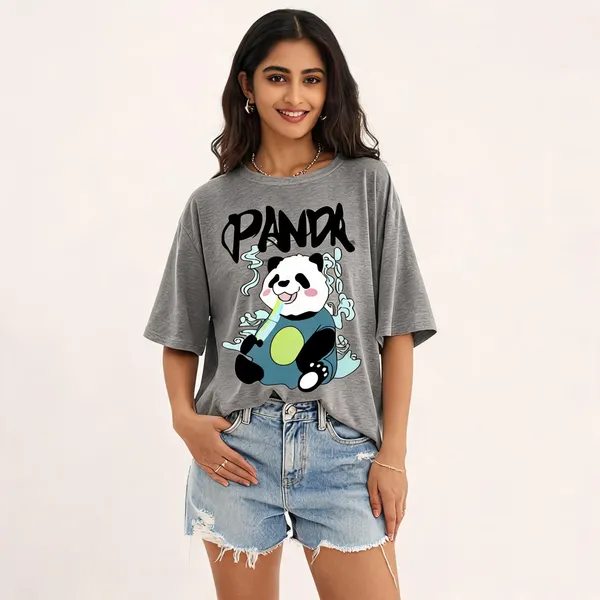 Grey_Pure_Cotton_Oversized_Graphic_Print_T-Shirt_For_Women