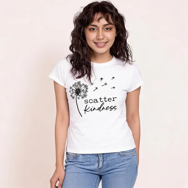 White_Pure_Cotton_Graphic_Print_Round_Neck_T-Shirt_For_Women