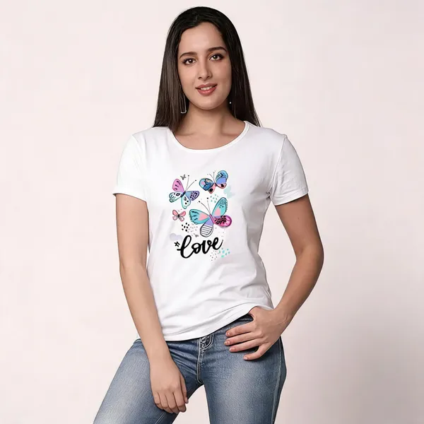 White_Pure_Cotton_Graphic_Print_Round_Neck_T-Shirt_For_Women