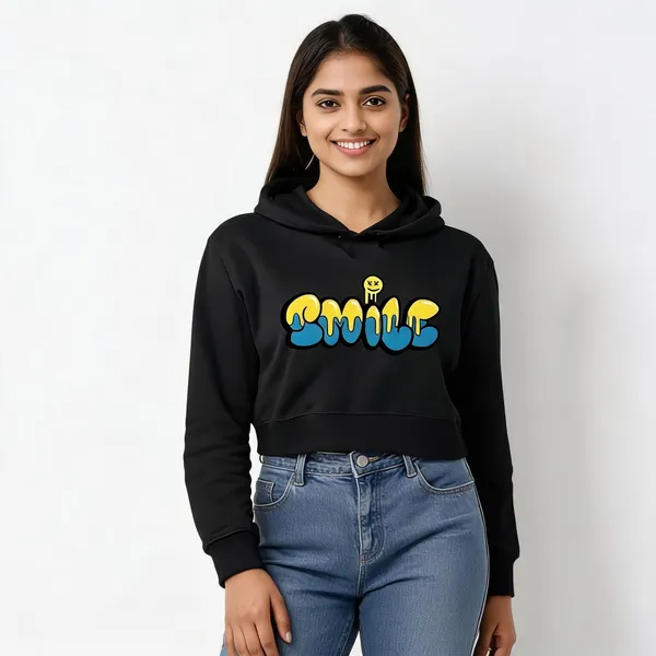 Black_Pure_Cotton_Graphic_Print_Hooded_T-Shirt_For_Women