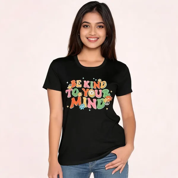 Black_Pure_Cotton_Printed_Round_Neck_T-Shirt_For_Women