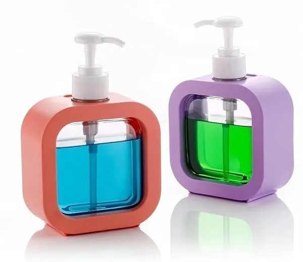 UNIQUE_GLOBAL_UNIQUE_DISPENSER_350_ml_Liquid_Dispenser_(Pink,_Purple)