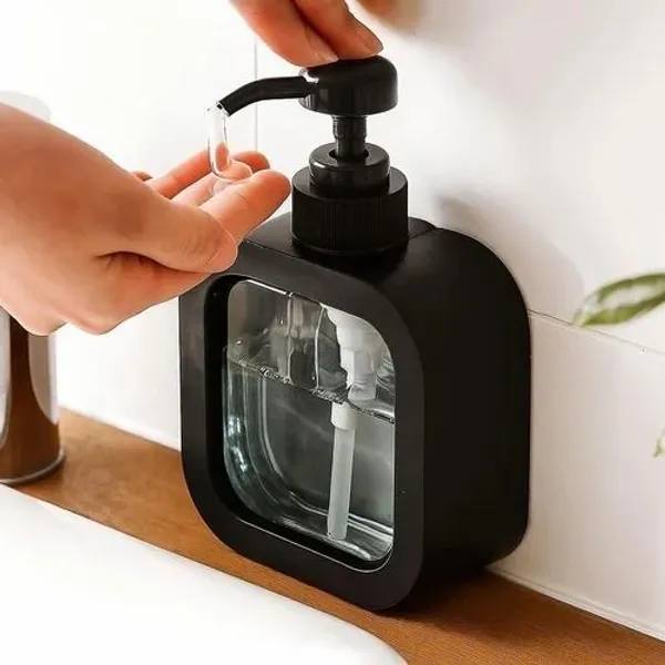 UNIQUE_GLOBAL_Black002_400_ml_Liquid,_Conditioner,_Lotion,_Shampoo,_Soap,_Gel_Dispenser_(Black)