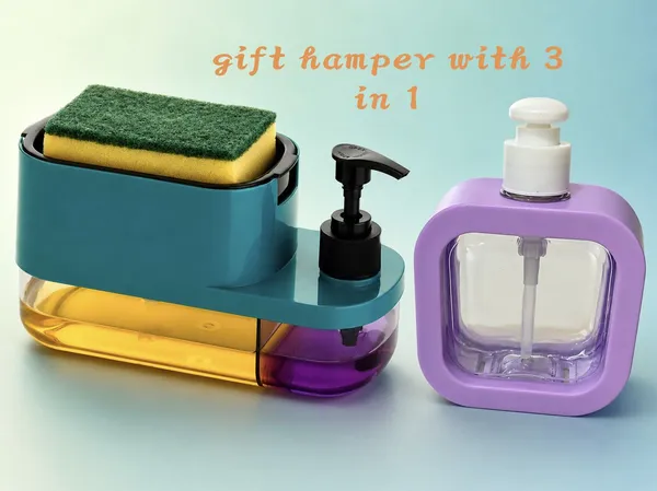 UNIQUE_GLOBAL_400_ml_Liquid,_Soap_Dispenser_(Purple,_Green)