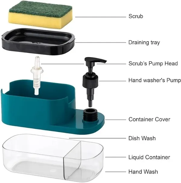 UNIQUE_GLOBAL_400_ml_Liquid,_Soap_Dispenser_(Purple,_Green)