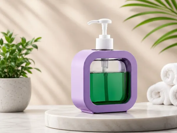 UNIQUE_GLOBAL_350_L_Liquid,_Lotion,_Shampoo,_Soap,_Gel_Dispenser_(Purple)