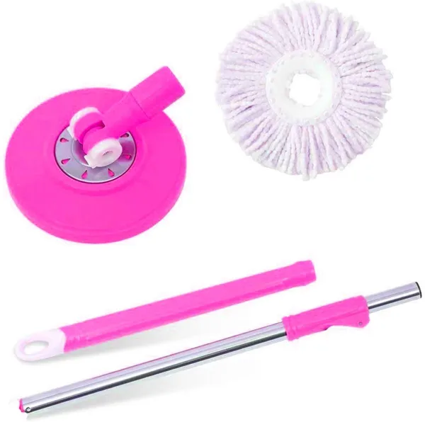 UNIQUE_GLOBAL_PINKMOP005_Mop_Head_and_Rod_(Pink)