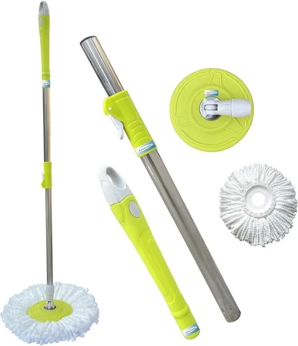UNIQUE_GLOBAL_House_cleaning_Mop_Mop_Head_and_Rod_(Green)