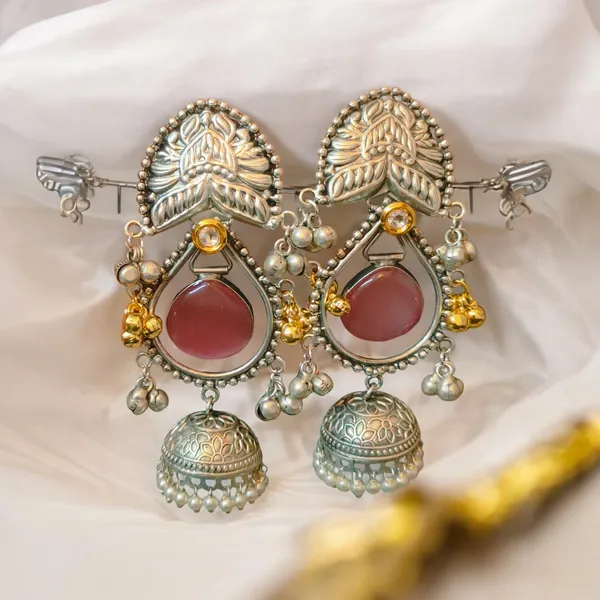 Akanksha_Pink_Dangling_Jhumka