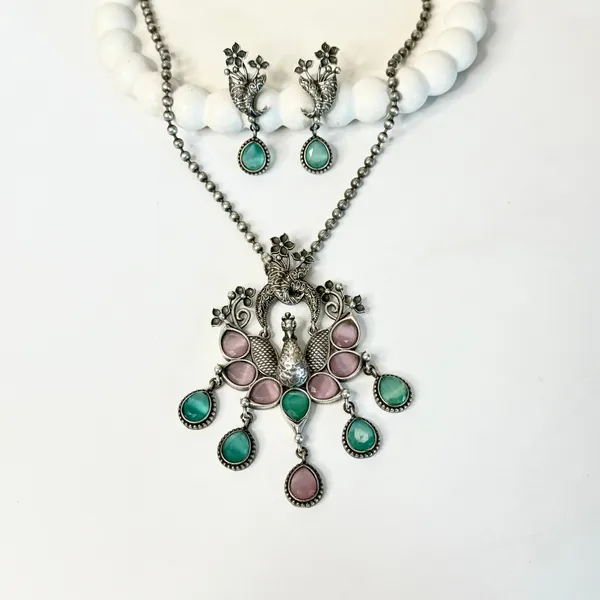 Padmavati_Royal_Necklace_Set_Pink_Mint