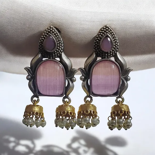 Tanisha_Danglers_Earrings_Pink