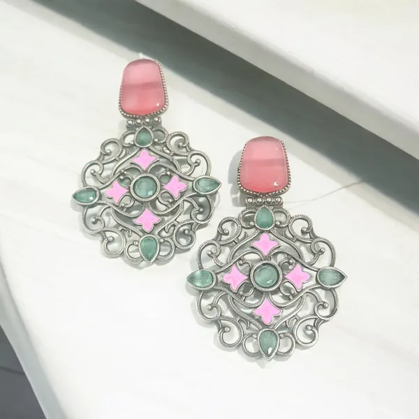 Dhangi_Stud_Earring_Pink