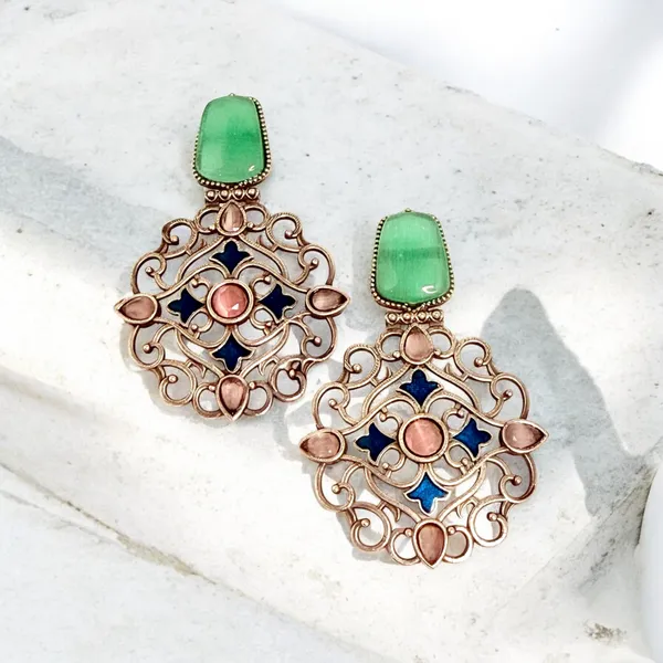 Dhangi_Stud_Earring_Mint