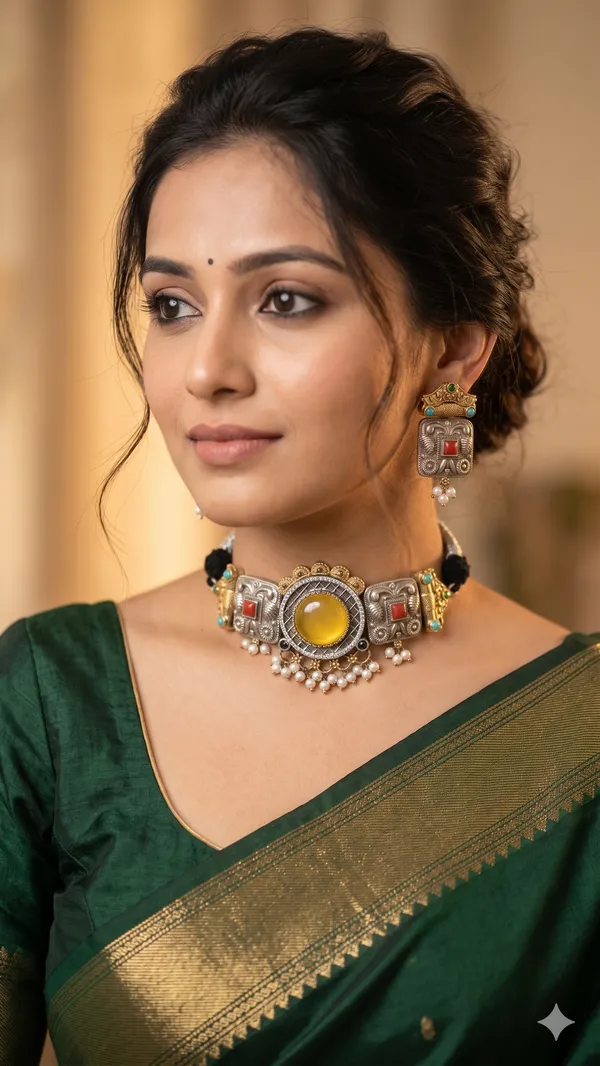 Vihana_Silver_Plated_Necklace_Set_for_Women