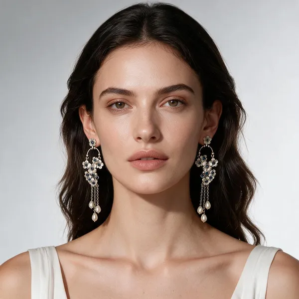 Rajwada_Floral_Earrings_Blue
