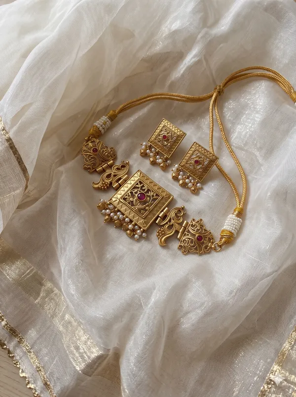 Yatika_Gold_Plated_Traditional_Choker_Necklace_Set_for_Women