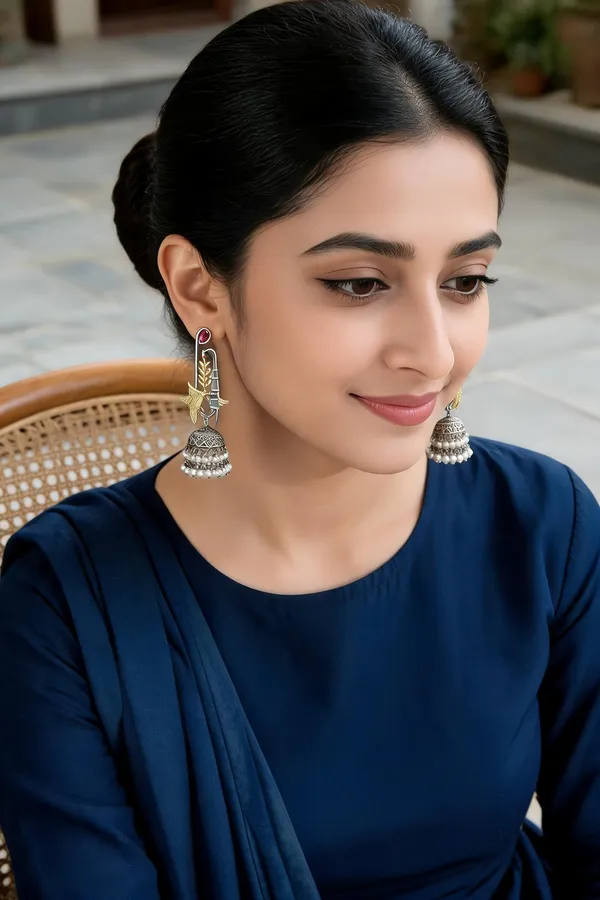 Hemlata_Dualtone_Jhumka_Ruby
