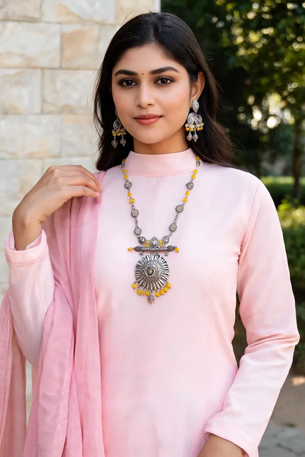 Suryakant_Necklace_Set_Yellow