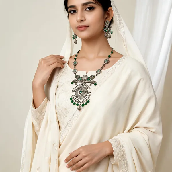 Suryakant_Necklace_Set_Emerald