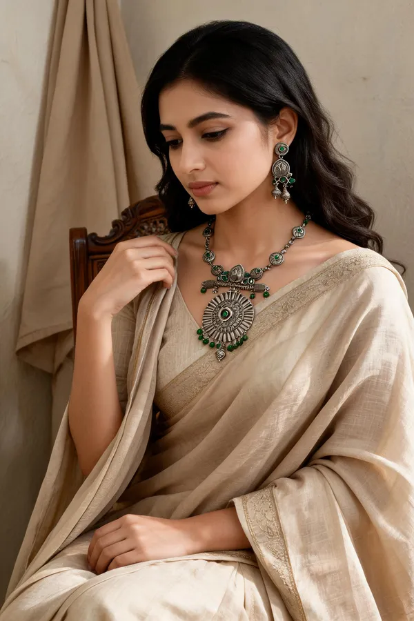 Suryakant_Necklace_Set_Emerald