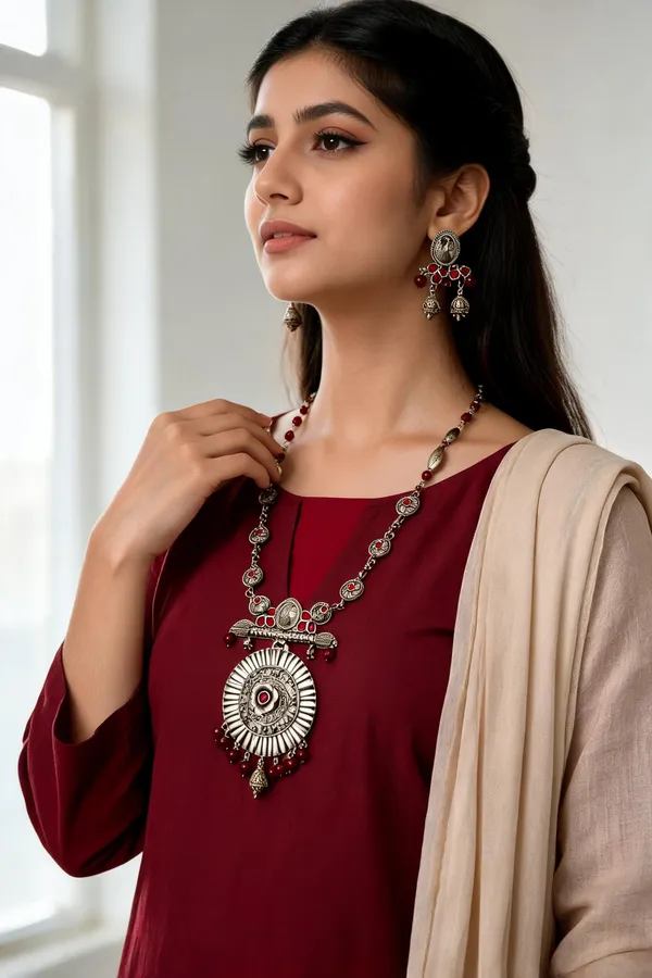 Suryakant_Necklace_Set_Ruby