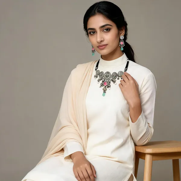 Mehervi_Royal_Choker_Set_Necklace_Pink_Mint
