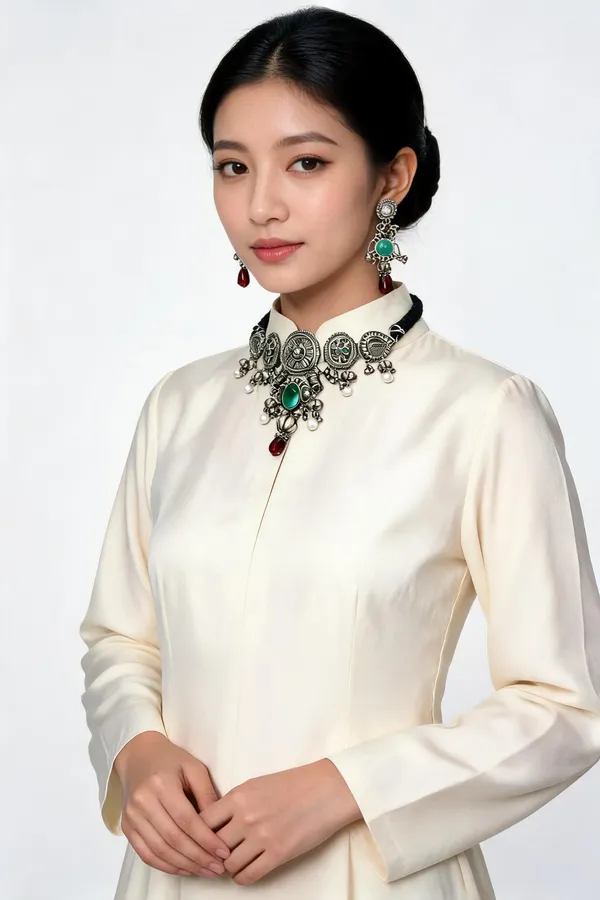 Mehervi_Royal_Choker_Set_Necklace_Green