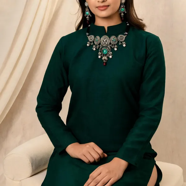 Mehervi_Royal_Choker_Set_Necklace_Green