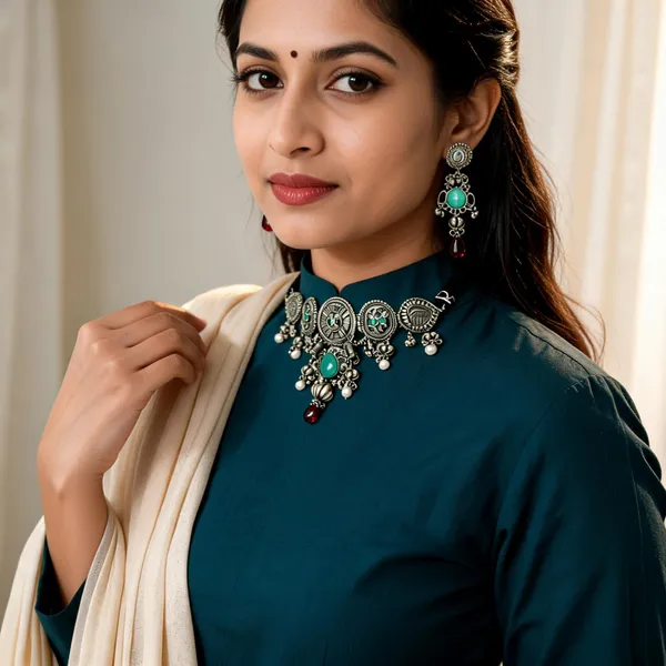 Mehervi_Royal_Choker_Set_Necklace_Mint