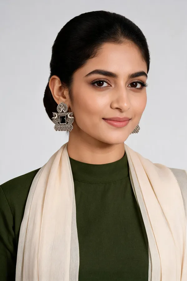 Aarna_Studs_Earrings_Black