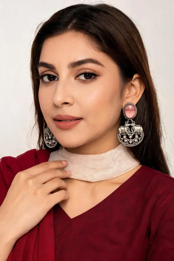 Nandika_Dangler_Earrings_Pink